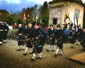 A rainy Remembrance Day Parade in Helensburgh in 2005.