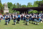 Marching into the arena for our performance at the 2012 Bi-centennial Pipe Band Championships.